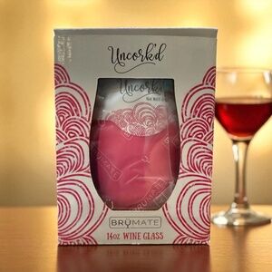 BrüMate "Uncork'd" 14oz. Wine Glass - PINK